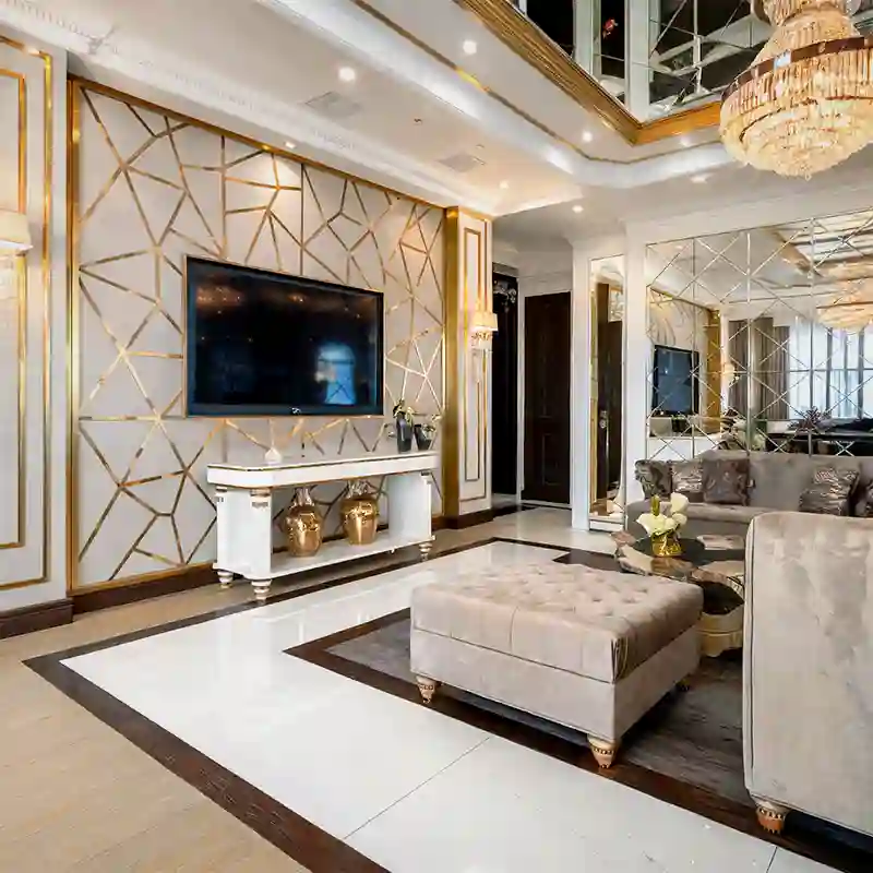 Premium living room interior decoration and modern aesthetics in Kolkata